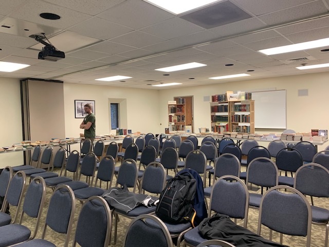 Getting ready for conference members to arrive